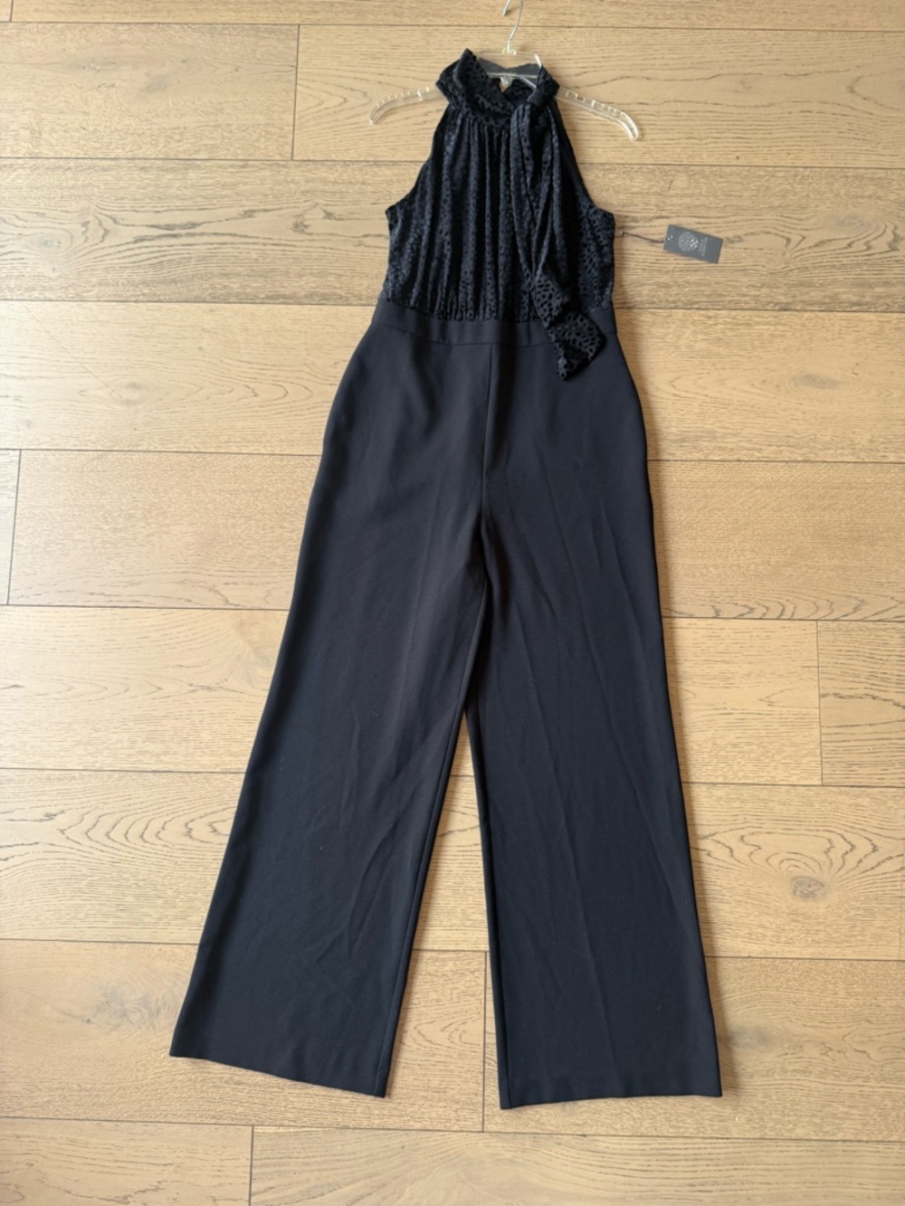 Vince Camuto Black Halter-Neck Wide Leg Jumpsuit nwt - Picture 14 of 15
